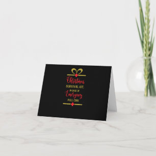 christmas survival kit invitation