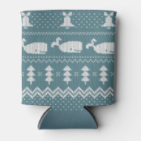 Christmas Sweater Knitted Pattern Whale Scandi 