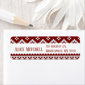 Christmas Sweater Return Address