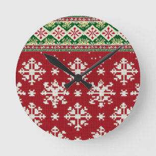 Christmas Sweater  Round Clock