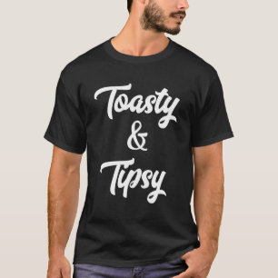 Christmas Sweater Toasty And Tipsy Graphic