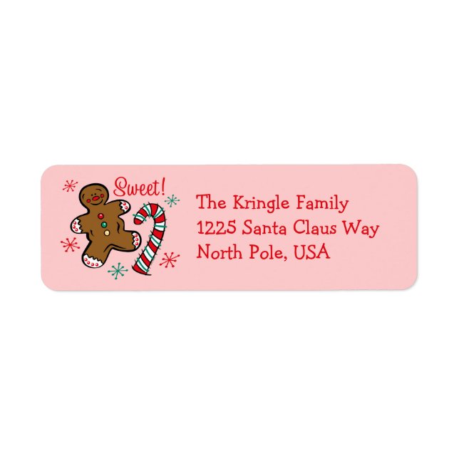 Christmas Sweet Address Label (Front)