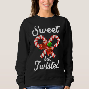 Christmas Sweet but Twisted Candy Cane Xmas Men Sweatshirt
