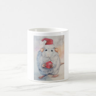 Christmas sweet mouse with red Christmas tree toy Coffee Mug