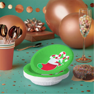 Christmas sweets / candy paper plate