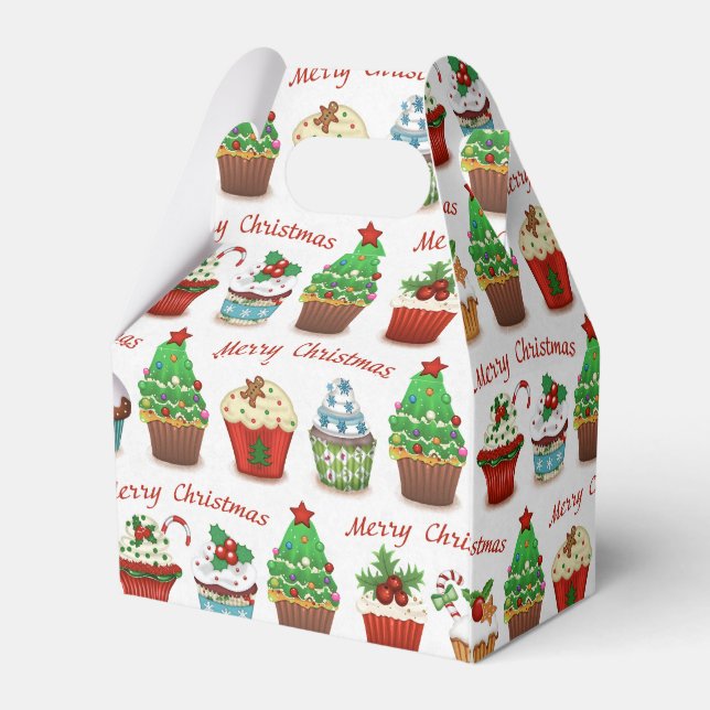 Christmas sweets favor box (Back Side)