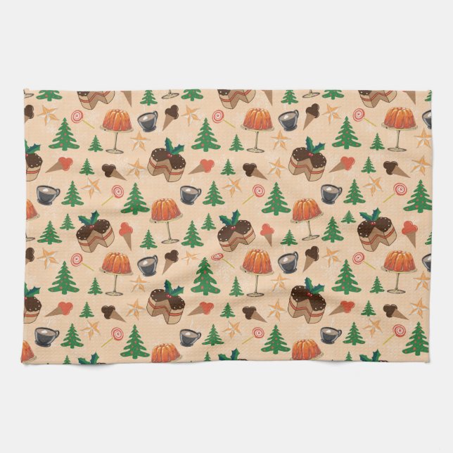 Christmas sweets kitchen towel (Horizontal)