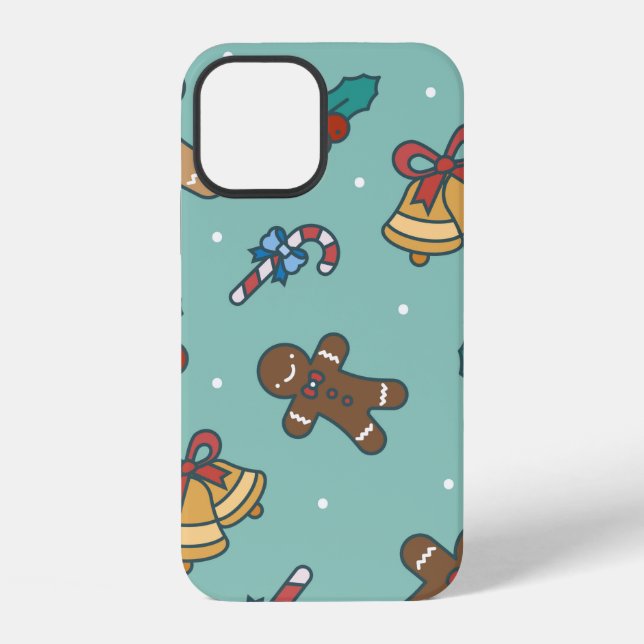 Christmas sweets seamless pattern iPhone case (Back)