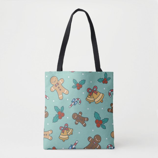 Christmas sweets seamless pattern tote bag (Front)