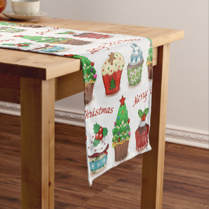 Christmas sweets short table runner