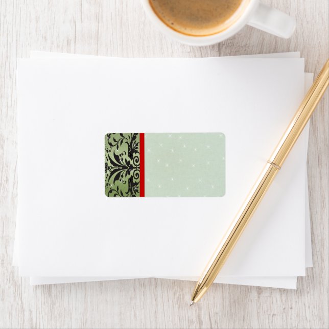 Christmas Swirl  Address Labels - (Insitu)