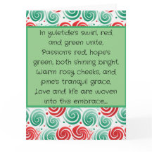 Christmas Swirl Red, Green, and White 