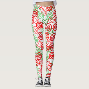 Christmas Swirls Leggings
