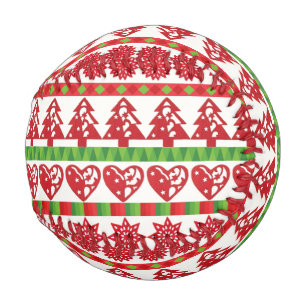 Christmas symbols baseball