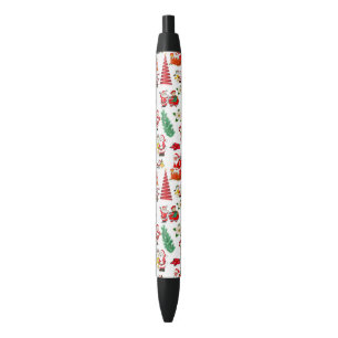 Christmas Symbols  Black Ink Pen