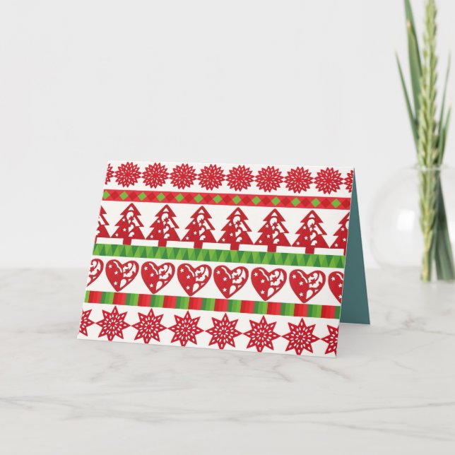 Christmas symbols card (Front)