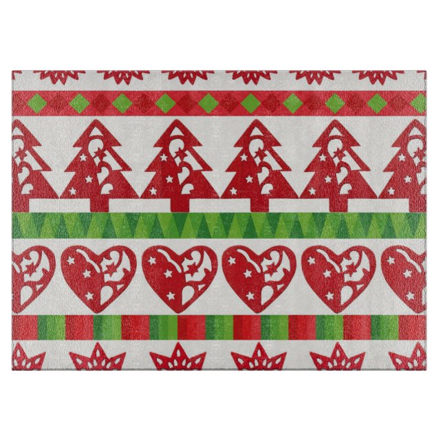 Christmas symbols cutting board (Front)