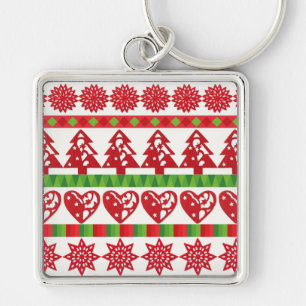 Christmas symbols keychain