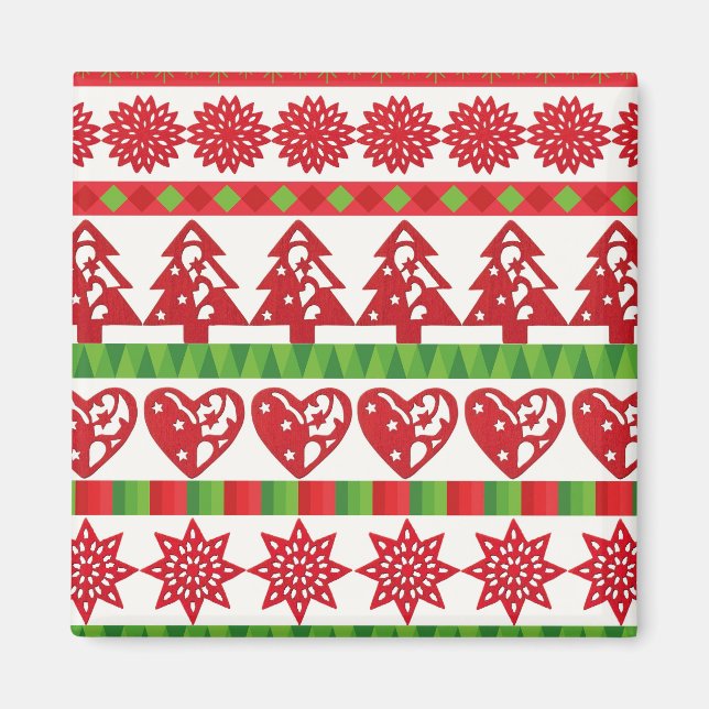 Christmas symbols magnet (Front)