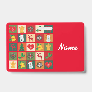 Christmas Symbols Medley Art Thunder_Cove  Badge