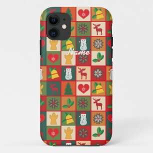 Christmas Symbols Medley Art Thunder_Cove iPhone 11 Case