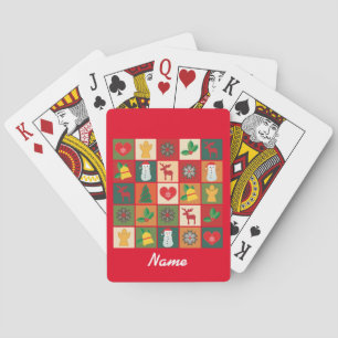 Christmas Symbols Medley Art Thunder_Cove Playing Cards