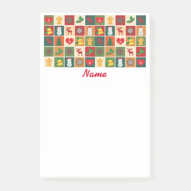 Christmas Symbols Medley Art Thunder_Cove Post-it Notes (Front)