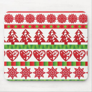 Christmas symbols mouse pad