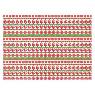Christmas symbols tablecloth