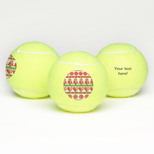 Christmas symbols tennis balls
