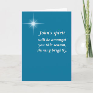 Christmas sympathy card - customizable!