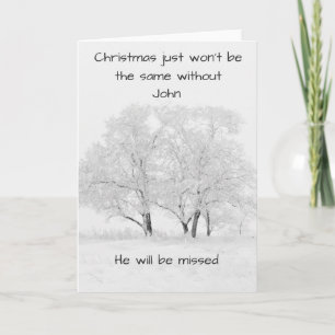 Christmas sympathy card - customizable!