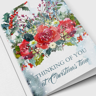 Christmas Sympathy Card - Thoughtful Thoughts