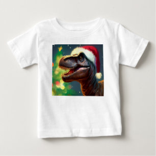 Christmas T-Rex 2 Baby T-Shirt