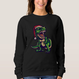 Christmas T-rex Dinosaur   Dinosaur Design Sweatshirt