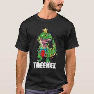 Christmas T - Rex Dinosaur Tree Rex Men Boys Kids T-Shirt
