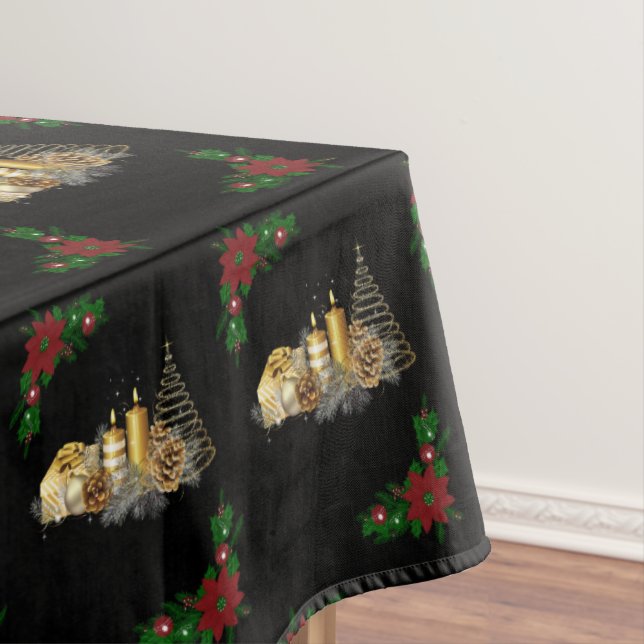 Christmas Tablecloth, Christmas Candle Tablecloth (In Situ)