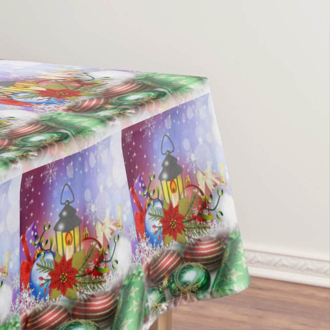 Christmas Tablecloth, Christmas Candle Tablecloth (In Situ)