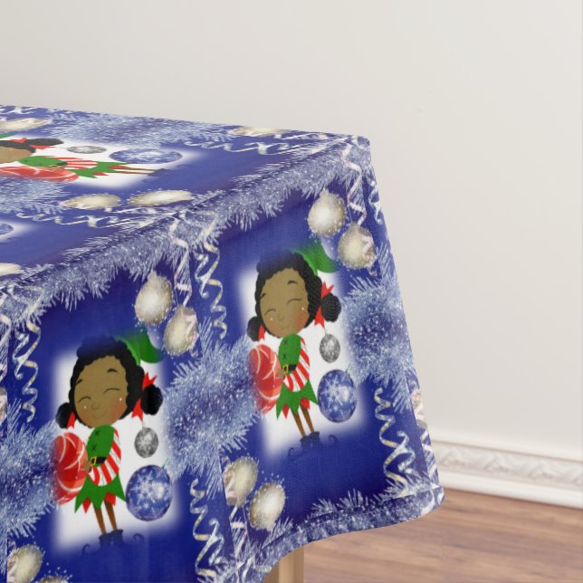 Christmas Tablecloth, Elf Tablecloth (In Situ)