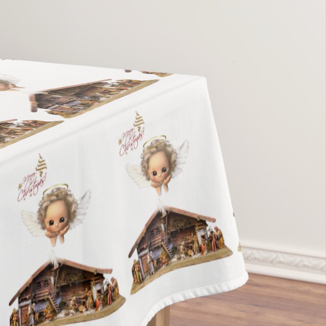 Christmas Tablecloth, Jesus Christ Tablecloth (In Situ)