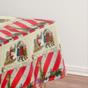 Christmas Tablecloth, Merry Christmas, Elf Tablecloth