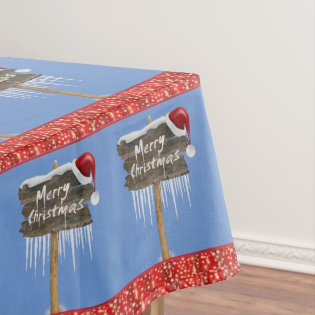 Christmas Tablecloth, Merry Christmas Tablecloth (In Situ)