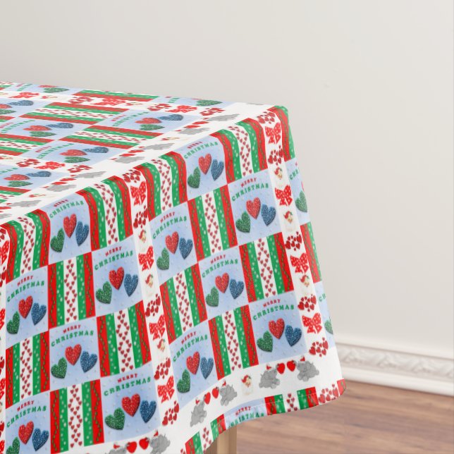 Christmas Tablecloth, Merry Christmas Tablecloth (In Situ)