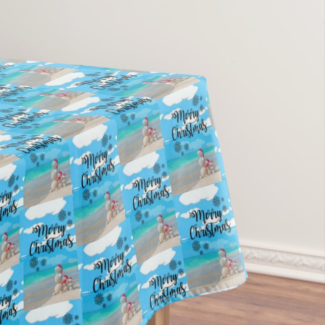 Christmas Tablecloth, Merry Christmas Tablecloth (In Situ)