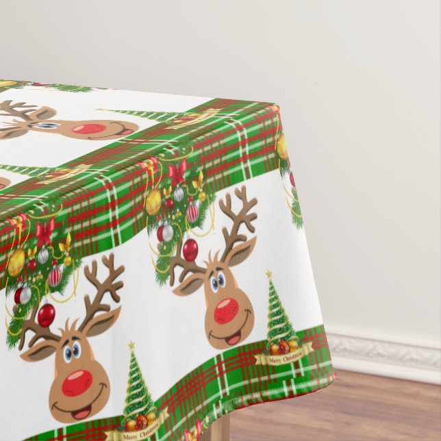 Christmas Tablecloth, Merry Christmas Tablecloth (In Situ)
