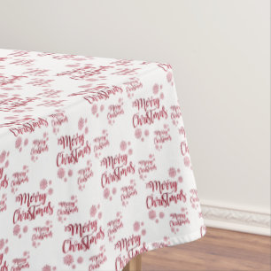 Christmas Tablecloth, Merry Christmas Tablecloth