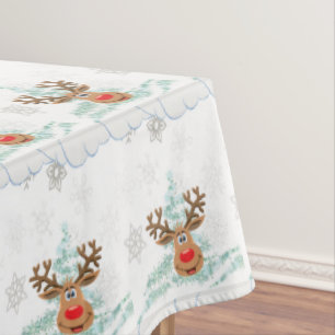 Christmas Tablecloth, Reindeer Tablecloth