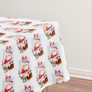 Christmas Tablecloth, Santa Tablecloth