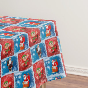 Christmas Tablecloth, Santa Tablecloth