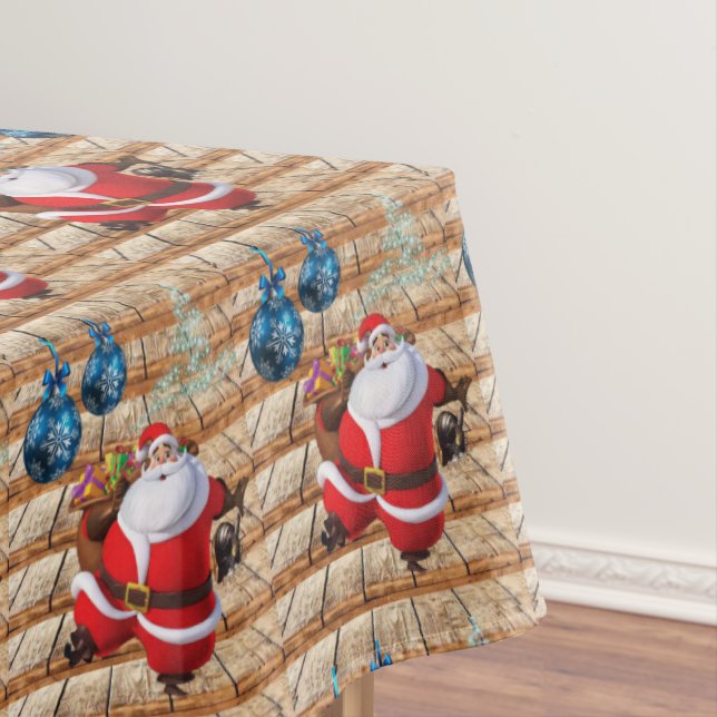 Christmas Tablecloth, Santa Tablecloth (In Situ)
